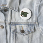 Badge Rond 5 Cm Pachyrhinosaurus (En situation)