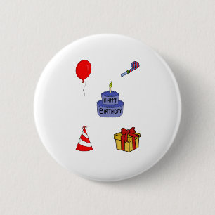 Badge Rond 5 Cm Pack anniversaire