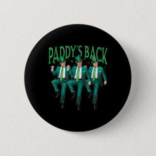 Badge Rond 5 Cm Paddle Dancing Trump Jour de la Saint Patrick Iris