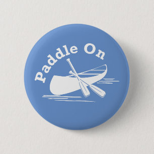 Badge Rond 5 Cm Paddle On Design - Bouton rond
