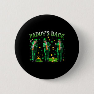 Badge Rond 5 Cm Paddle Retour Trump Jour de la Saint Patrick Da