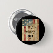 Badge Rond 5 Cm Paddy's Back Funny Trump2 (Devant & derrière)