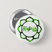 Badge Rond 5 Cm padme hum-2 de l'OM mani (Devant & derrière)