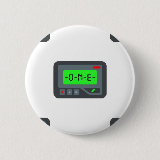 Badge Rond 5 Cm pager émoji (Devant)