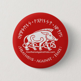 Badge Rond 5 Cm Païens contre la haine