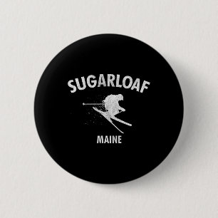 Badge Rond 5 Cm Pain de sucre Ski Ski Maine Cadeau Tee