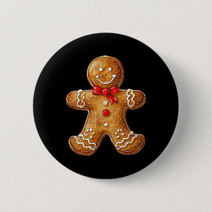 Badge Rond 5 Cm Pain d'épice Noël Graphic Noël Famille X-mas Ginge