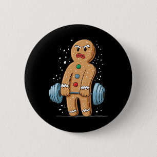 Badge Rond 5 Cm Pain d'épices Entraînement d'haltérophilie 1