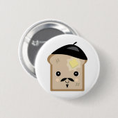 Badge Rond 5 Cm pain perdu mignon (Devant & derrière)