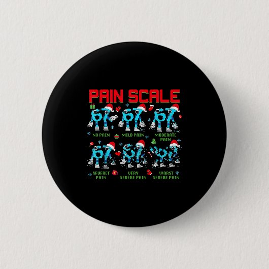 Badge Rond 5 Cm Pain Scale Steal A Six Seven Brainrot Italian Funn (Devant)