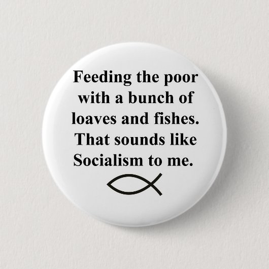Badge Rond 5 Cm Pains de socialisme (Devant)