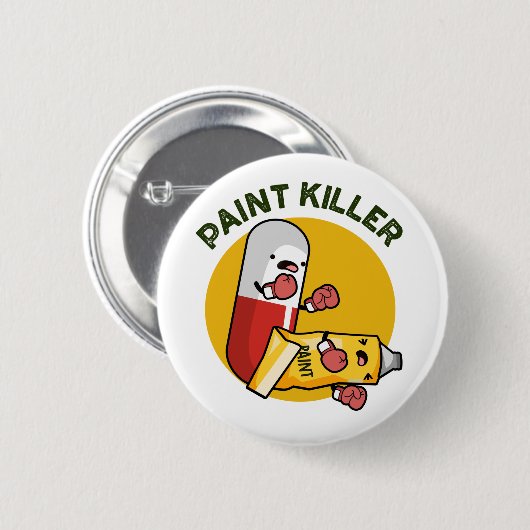 Badge Rond 5 Cm Paint Killer Fundy Pill Pill Pun (Devant & derrière)