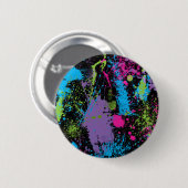 Badge Rond 5 Cm Paint Splater (Devant & derrière)