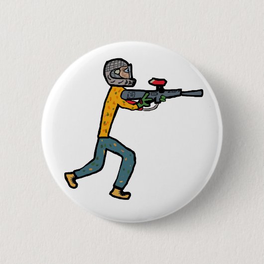 Badge Rond 5 Cm Paintball (Devant)