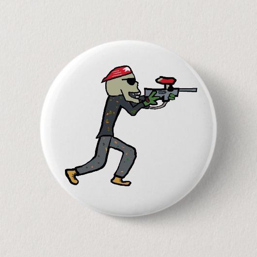 Badge Rond 5 Cm Paintball (Devant)