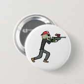 Badge Rond 5 Cm Paintball (Devant & derrière)