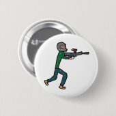 Badge Rond 5 Cm Paintball (Devant & derrière)