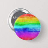 Badge Rond 5 Cm Painted Rainbow (Devant & derrière)