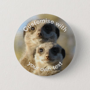 Badge Rond 5 Cm Paires faites sur commande de Meerkats
