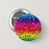 Badge Rond 5 Cm Paisley Rainbow (Devant & derrière)