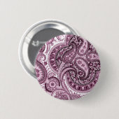 Badge Rond 5 Cm Paisley rose (Devant & derrière)