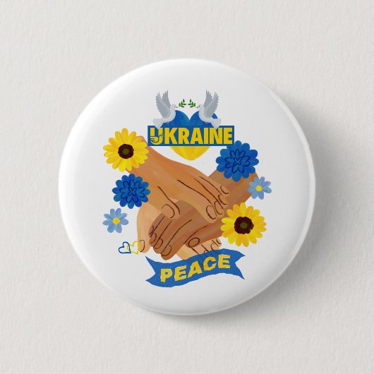 Badge Rond 5 Cm Paix (Devant)