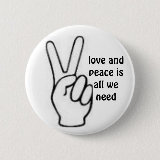 Badge Rond 5 Cm paix (Devant)
