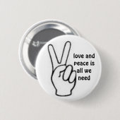 Badge Rond 5 Cm paix (Devant & derrière)