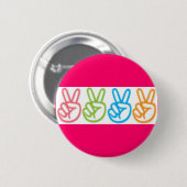 Badge Rond 5 Cm Paix (Devant & derrière)