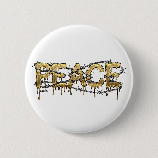 Badge Rond 5 Cm Paix (Devant)