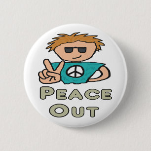 Badge Rond 5 Cm Paix