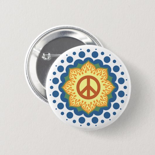 Badge Rond 5 Cm paix (Devant & derrière)