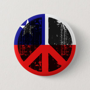Badge Rond 5 Cm Paix au Chili
