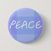 Badge Rond 5 Cm Paix Bleue (Devant)