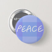 Badge Rond 5 Cm Paix Bleue (Devant & derrière)