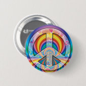 Badge Rond 5 Cm paix - customisée (Devant & derrière)