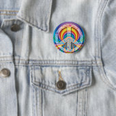 Badge Rond 5 Cm paix - customisée (En situation)