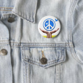 Badge Rond 5 Cm paix deux (En situation)