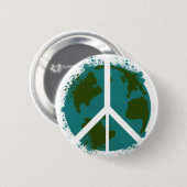 Badge Rond 5 Cm Paix du monde (Devant & derrière)
