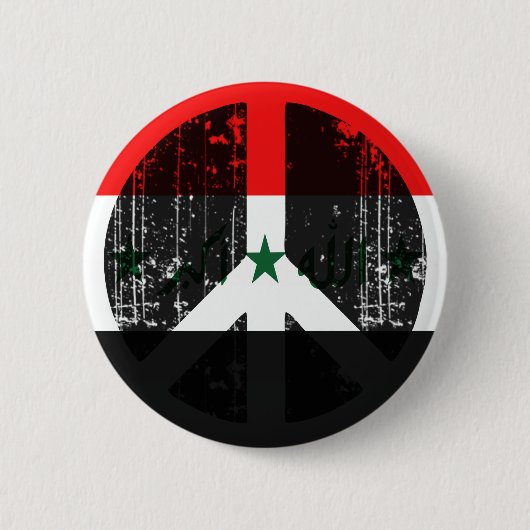 Badge Rond 5 Cm Paix en Irak (Devant)