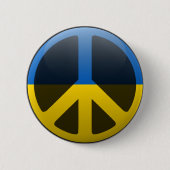 Badge Rond 5 Cm Paix en Ukraine (Devant)