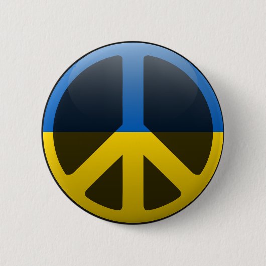 Badge Rond 5 Cm Paix en Ukraine (Devant)