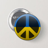 Badge Rond 5 Cm Paix en Ukraine (Devant & derrière)