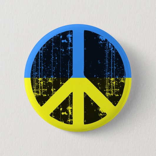 Badge Rond 5 Cm Paix en Ukraine (Devant)