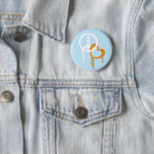 Badge Rond 5 Cm Paix et amour (En situation)