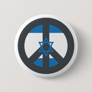 Badge Rond 5 Cm Paix Israël