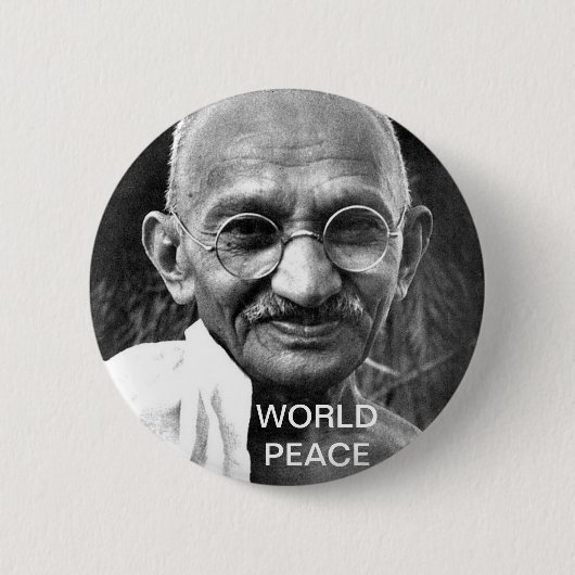 BADGE ROND 5 CM PAIX MONDIALE (Devant)