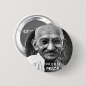 BADGE ROND 5 CM PAIX MONDIALE (Devant & derrière)