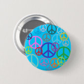 Badge Rond 5 Cm Paix partout (Devant & derrière)