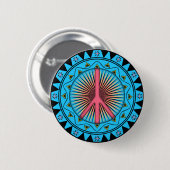 Badge Rond 5 Cm Paix ~ Soleil (Devant & derrière)